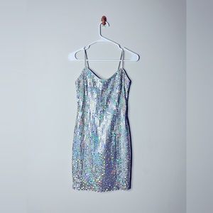 Silver sparkle dress
